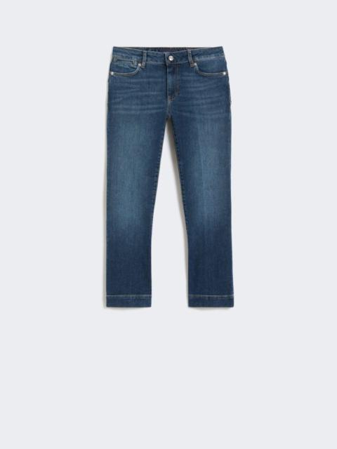 Perfect-fit low-rise mini flare trousers - ultramarine