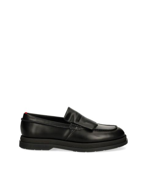 fringe-detail leather loafers