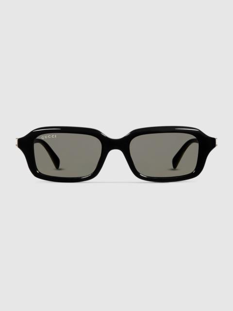Rectangular frame sunglasses