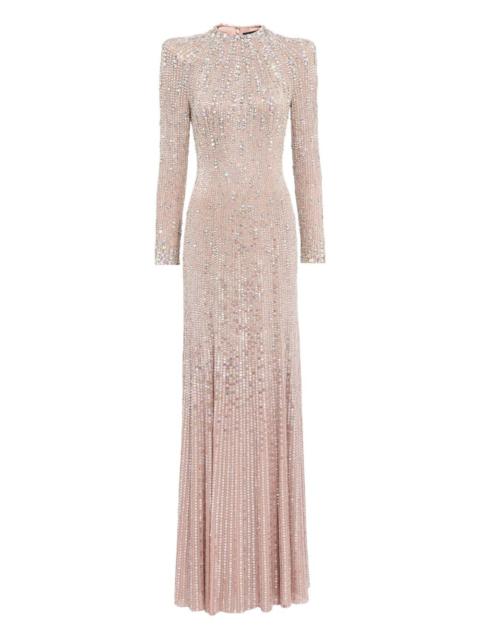 Rory embellished mock-neck maxi dress