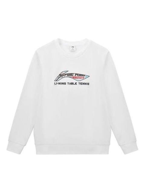 Li-Ning Graphic Table Tennis Sweatshirt 'White' AWDT281-1
