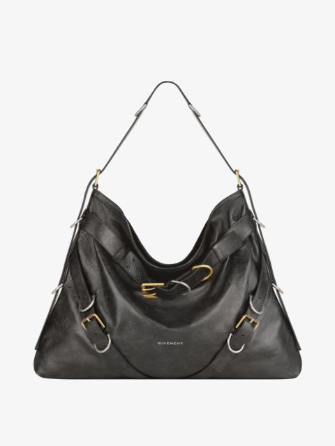【関税込み】Givenchy ブラック Fluid トラウザーズ Givenchy LARGE VOYOU BOYFRIEND BAG IN AGED LEATHER | REVERSIBLE