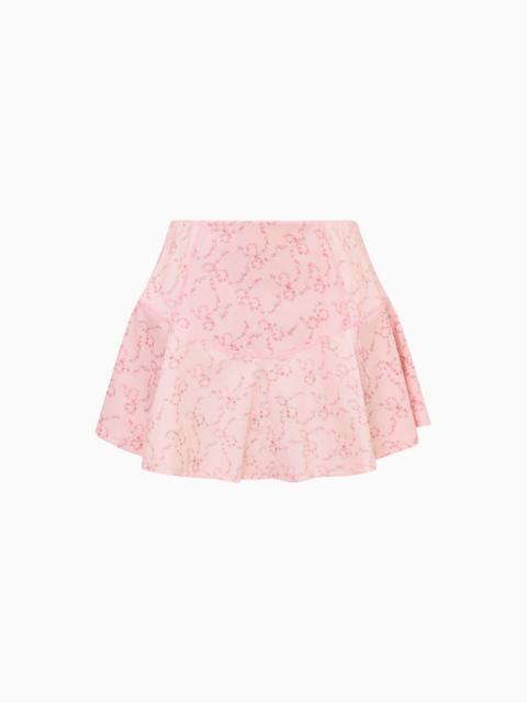 Livetta Floral Bow Print Active Skirt