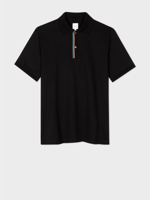 'Signature Stripe' Trim Polo Shirt