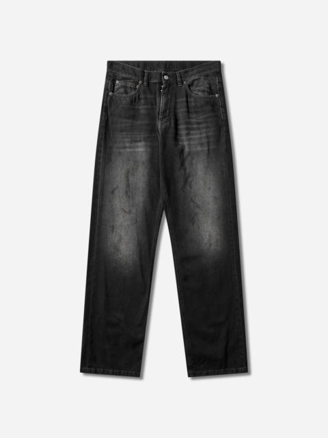 Men's Straight-Leg Jeans Black