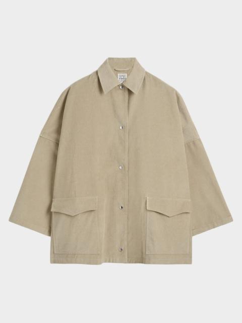 Oversized Corduroy Shirt Jacket