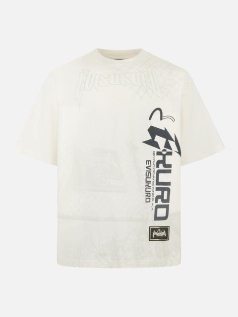 Logo and Seagull print Oversized T-Shirt