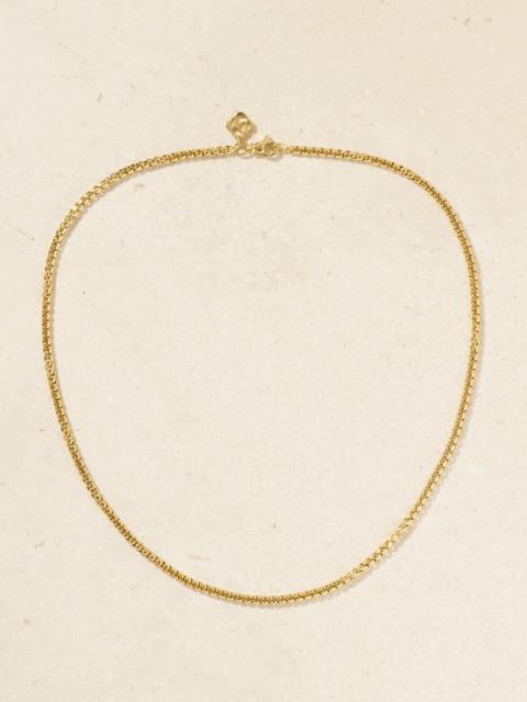 Box Chain 18-karat Gold Necklace