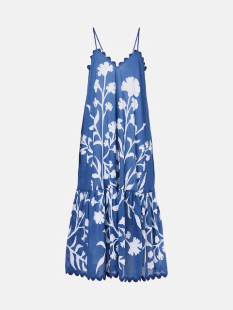Printed cotton maxi dress