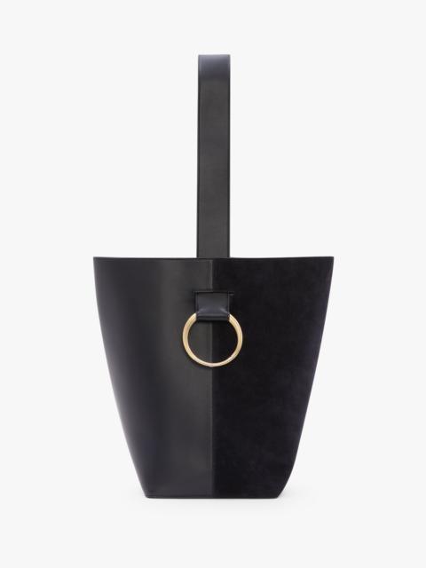 Dia Bucket Bag In Navy Leather