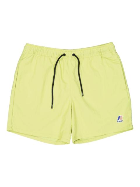 drawstring-waist swim shorts