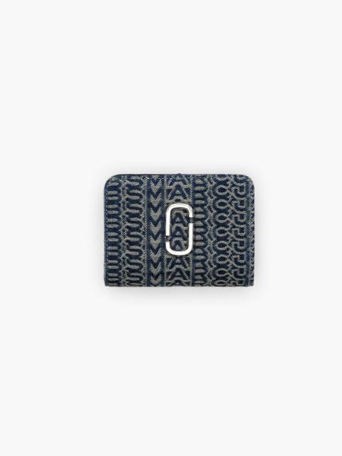 THE MONOGRAM DENIM J MARC MINI COMPACT WALLET