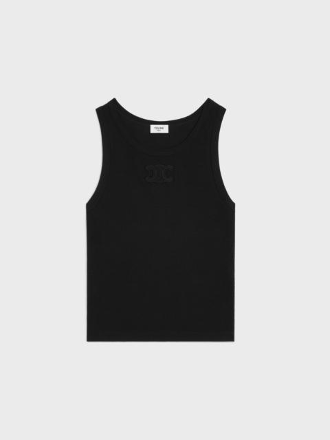 triomphe tank top IN ribbed cotton