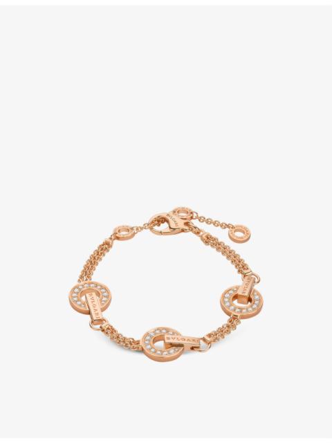 BVLGARI BVLGARI 18ct yellow-gold and mother of pearl bracelet