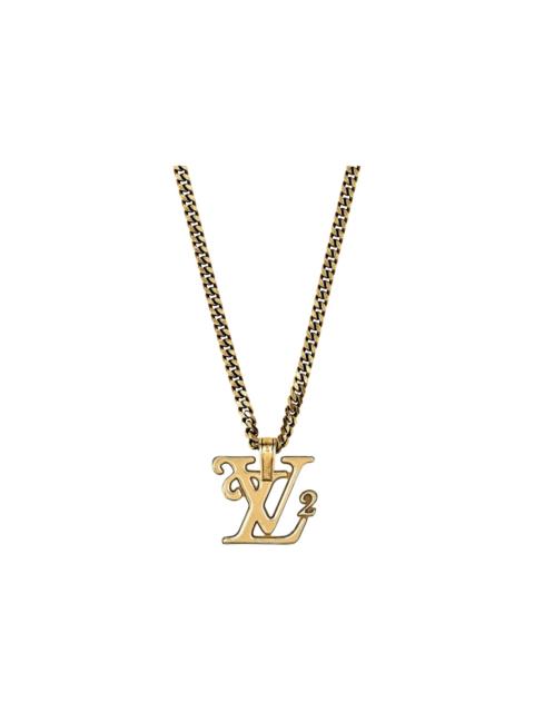 Louis Vuitton x Nigo Squared Necklace Gold