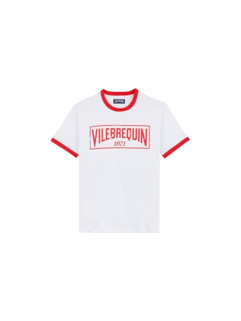 Men Cotton Light Jersey T-shirt Bicolor Logo