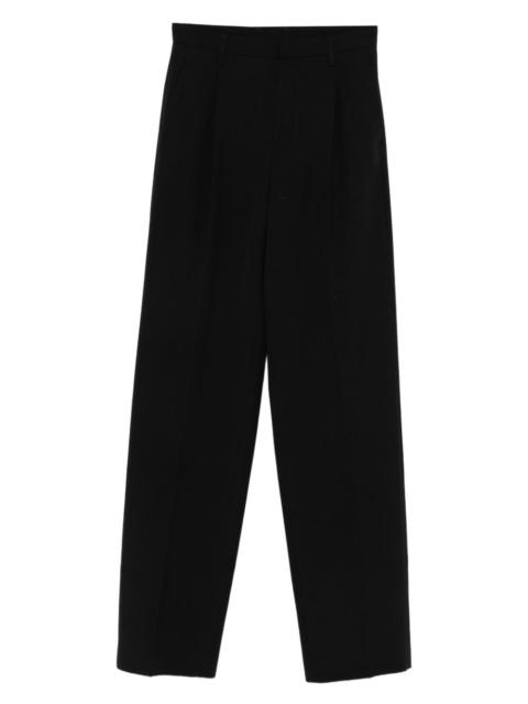 pleat-detail trousers