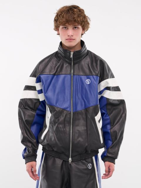 ジャケット・アウター VETEMENTS Tracksuit Blouse Vetements Women Track Jacket Size Small Blue White Purple