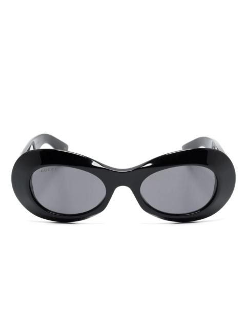 Interlocking G Oval-frame Sunglasses