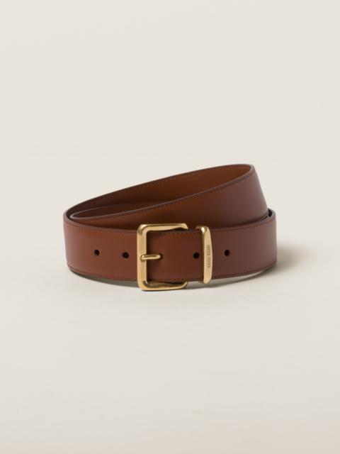 Leather belt