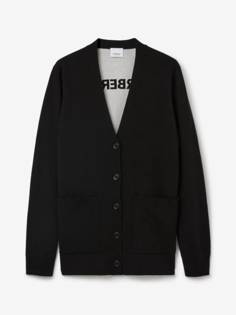 Horseferry Square Wool Blend Jacquard Cardigan