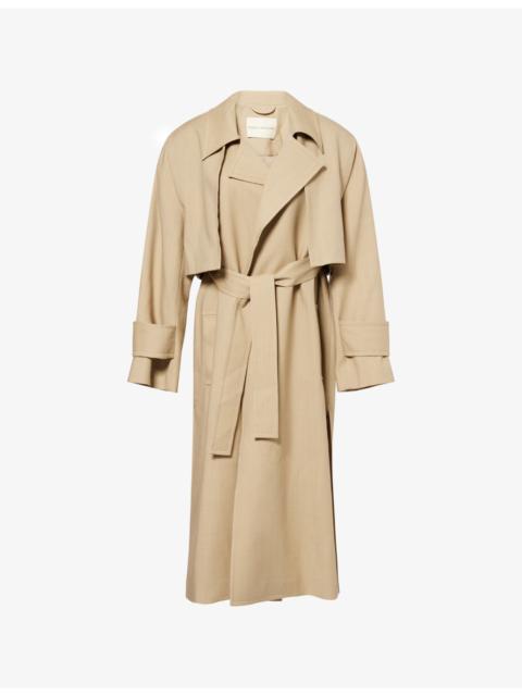 Omar Belted Wool Trench Coat