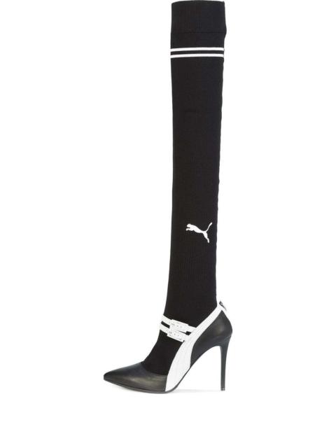 (WMNS) PUMA x Fenty Knitted High Mary Jane Heels Slip On 'Black' 366259-01