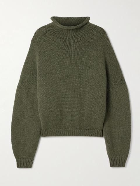 Juniper cashmere turtleneck sweater Green