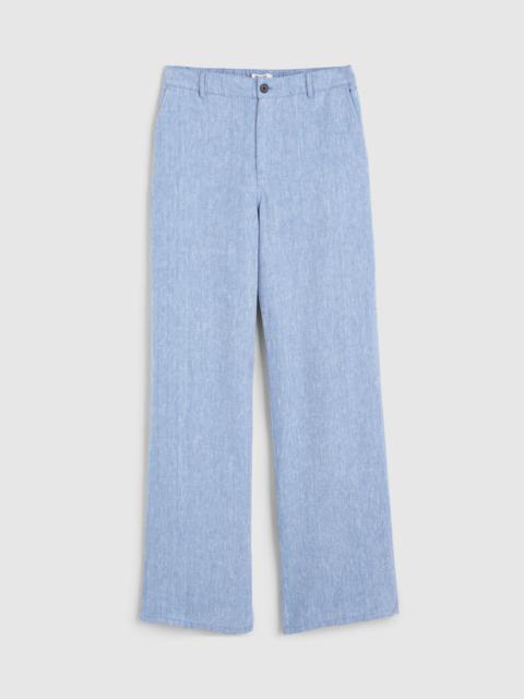 The Zoe Relaxed Straight Pant in 100% Linen