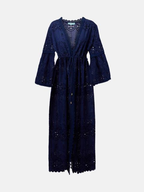 Tallulah broderie anglaise cotton kaftan