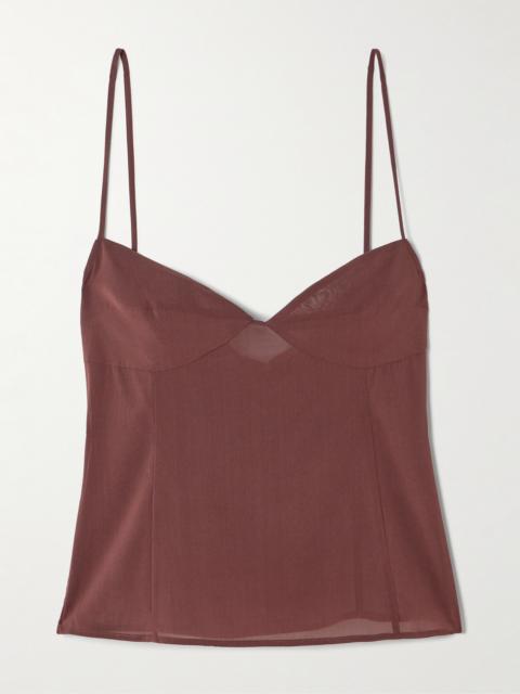 Stretch-silk Organza Camisole