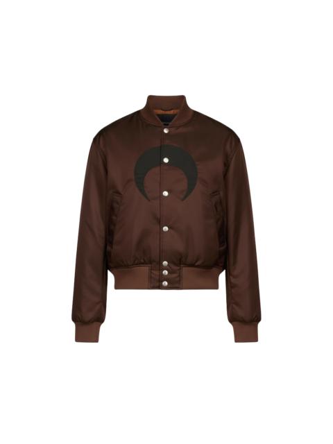 Nylon bomber with contrast moon