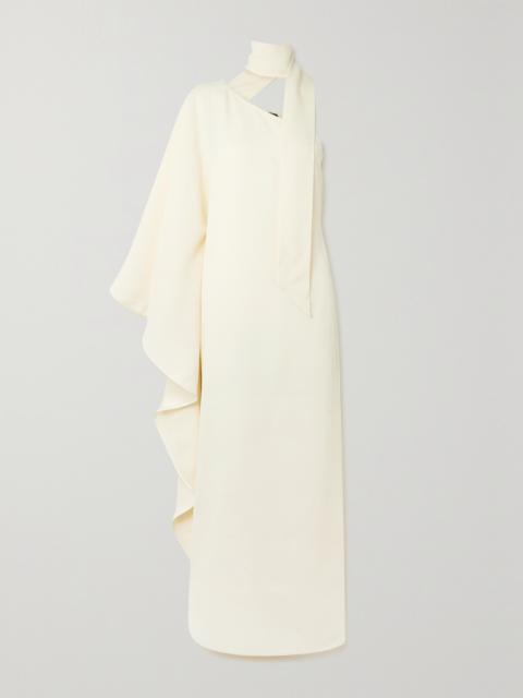 + Net Sustain Ubud One-shoulder Ruffled Crepe Gown