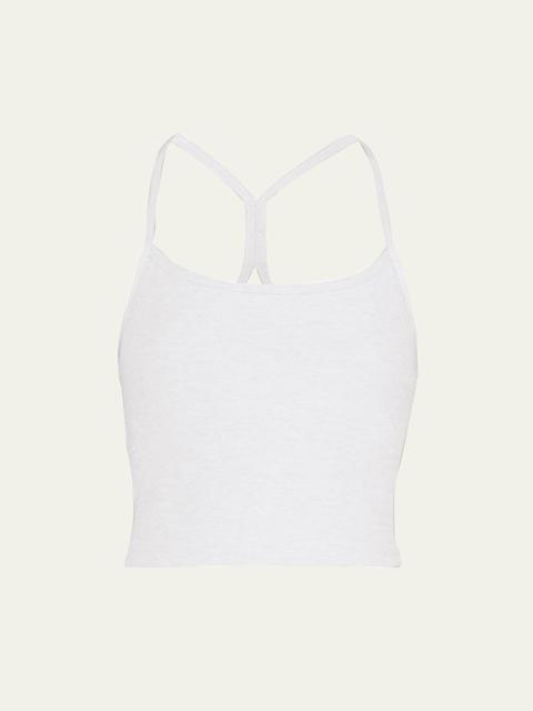 Space-dye Slim Racerback Cropped Tank