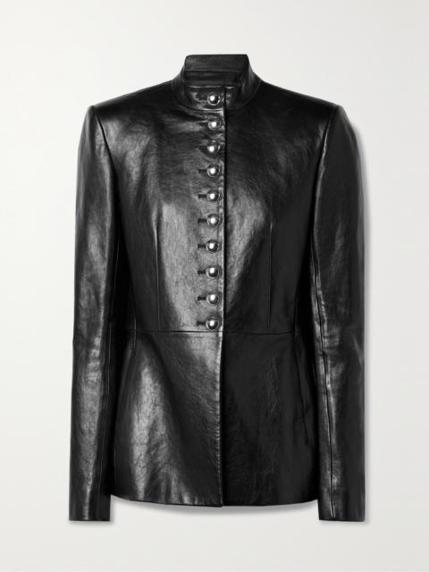 Samuel Paneled Leather Jacket