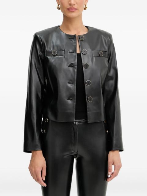 buttoned-detail jacket