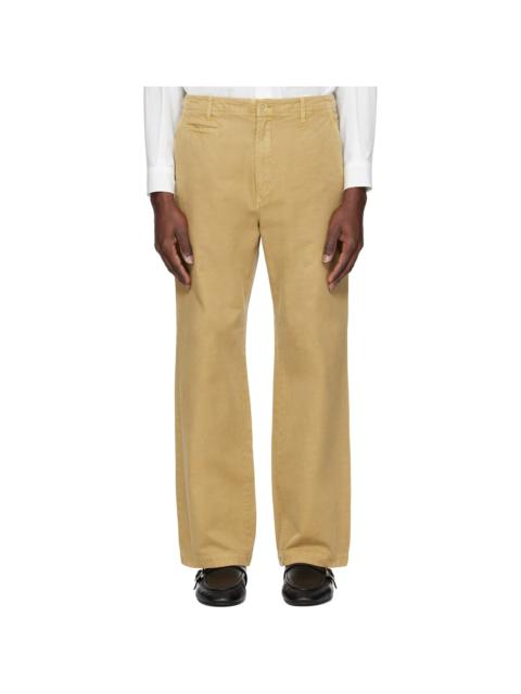 Beige Finx Gabardine Trousers