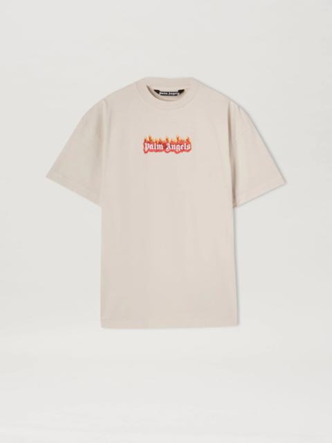 GARMENT DYE BURNING LOGO CLASSIC TEE
