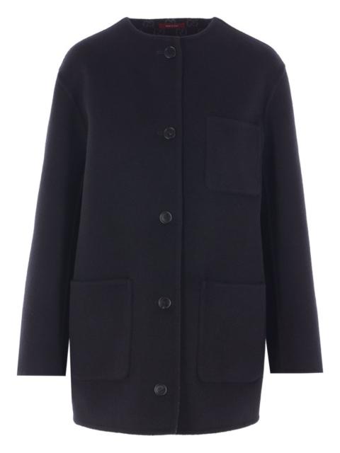 single-breasted wool coat