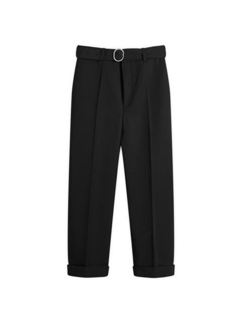 Jil Sander Belted Wool Gabardine Trousers
