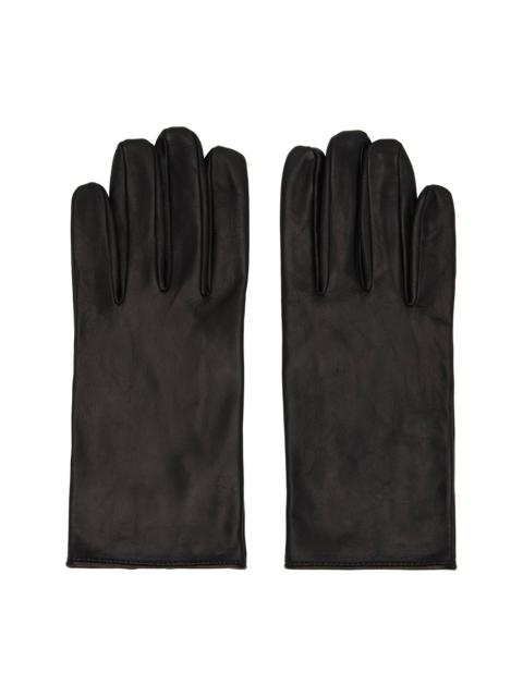 Black Leather Gloves