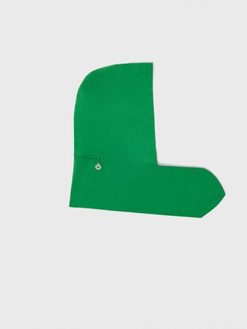 Tie-up waterproof hood