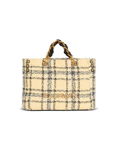 Plaid tweed 1945 tote bag