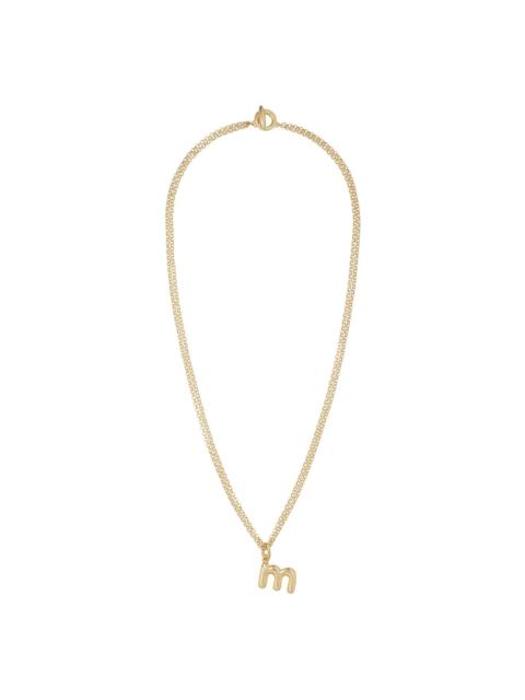 The Puffy Initial necklace