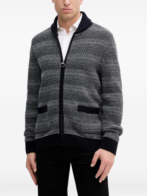 Helmsley zipped pockets knitted cardigan
