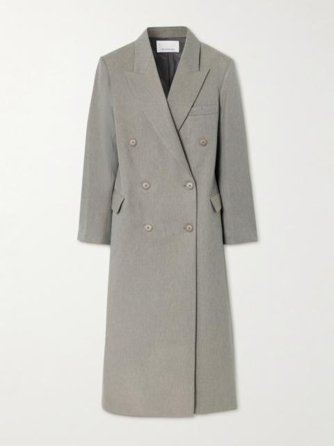 Jane Double-breasted Twill Coat