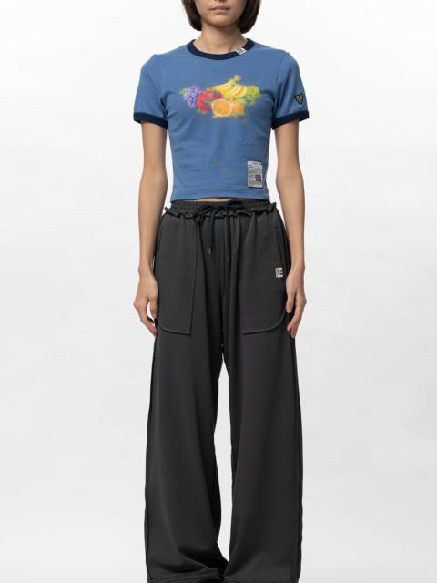 Fruit Printed Ringer Mini T-shirt