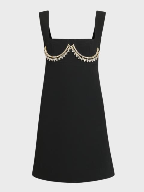 Crystal Bustier Sleeveless Mini Dress