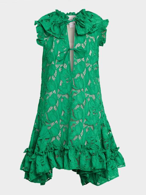 Nora Guipure Lace Mini Dress