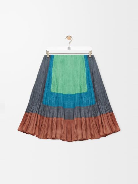 Skirt in silk blend